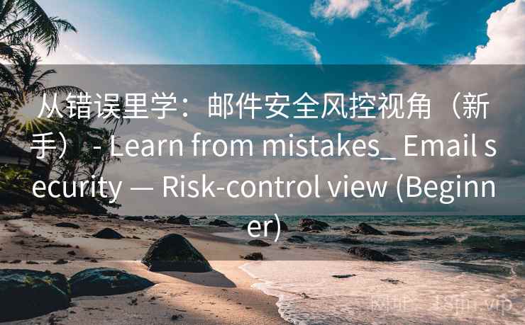从错误里学：邮件安全风控视角（新手） - Learn from mistakes_ Email security — Risk-control view (Beginner)